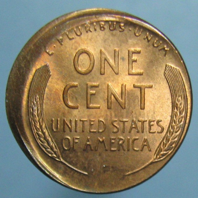 Red-BU-1945-Lincoln-Cent-Struck-Off-Center